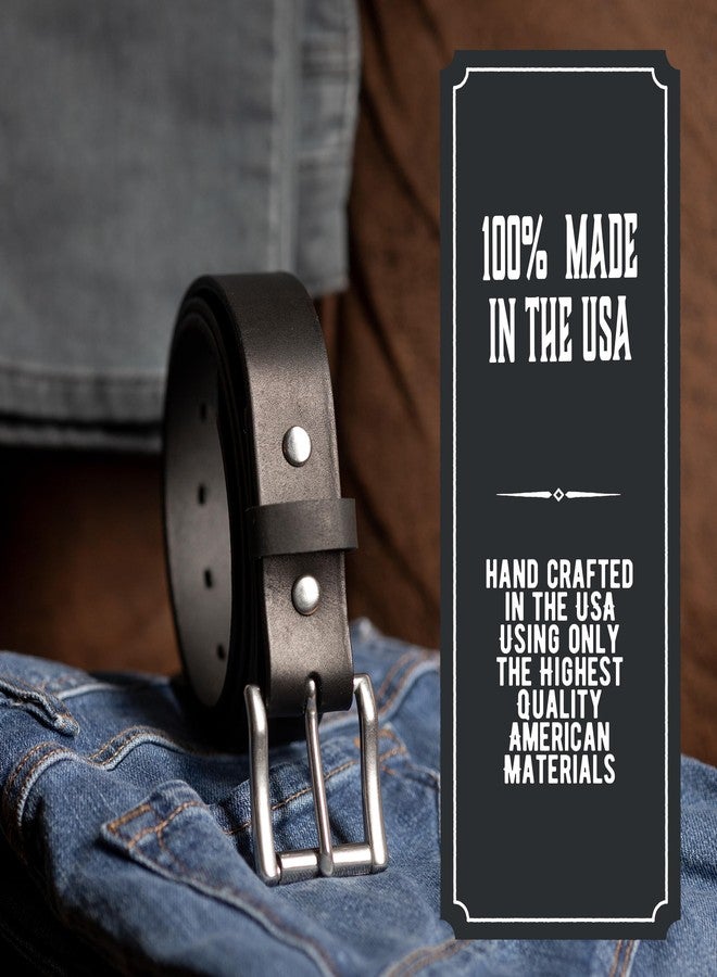 Main Street Forge Made in USA - Full Grain Leather Belt For Men | The Icon | 1 1/4" Men's Leather Belt - Image 4