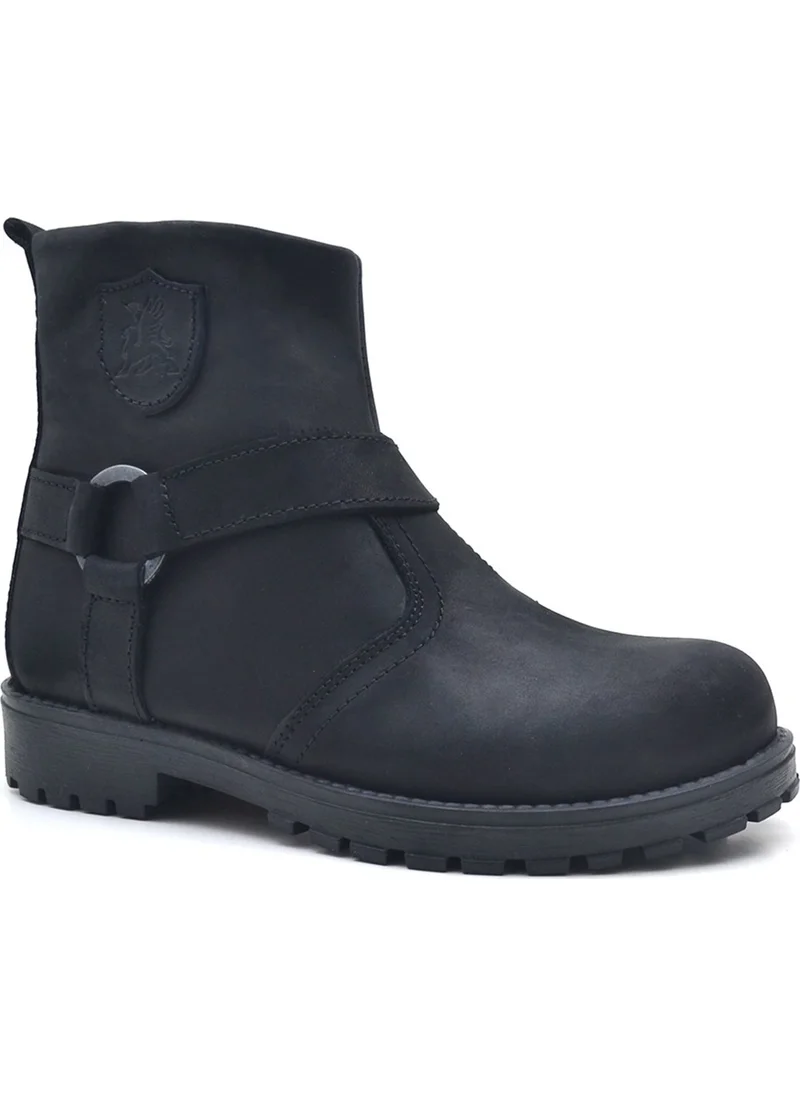 راكر Chiron Leather Zippered Winter Kids Boots