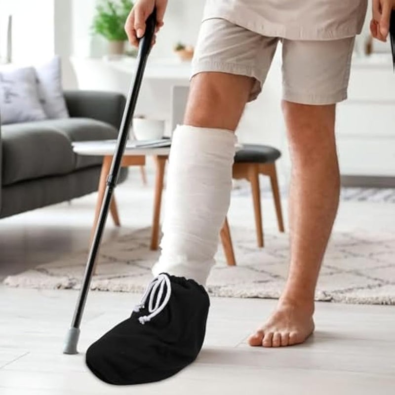 2PCS Cast Sock Cover for Foot, Adjustable Drawstring Leg Cast Sock, Toe Cover Socks Leg Casts Covers Below The Knee, Plaster Socks for Feet, Suitable for Men and Women - Image 5