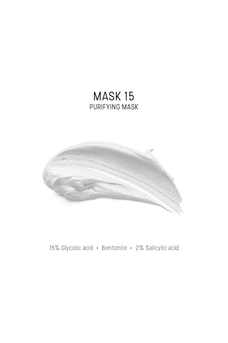 ديرماسوتيك قناع Dermaceutic Mask 15 للتحكم في الزيوت والدهون في الوجه، قناع حمض الجليكوليك وحمض الساليسيليك وطين البنتونيت لتنظيف مسام البشرة بعمق 50 مل - Image 4