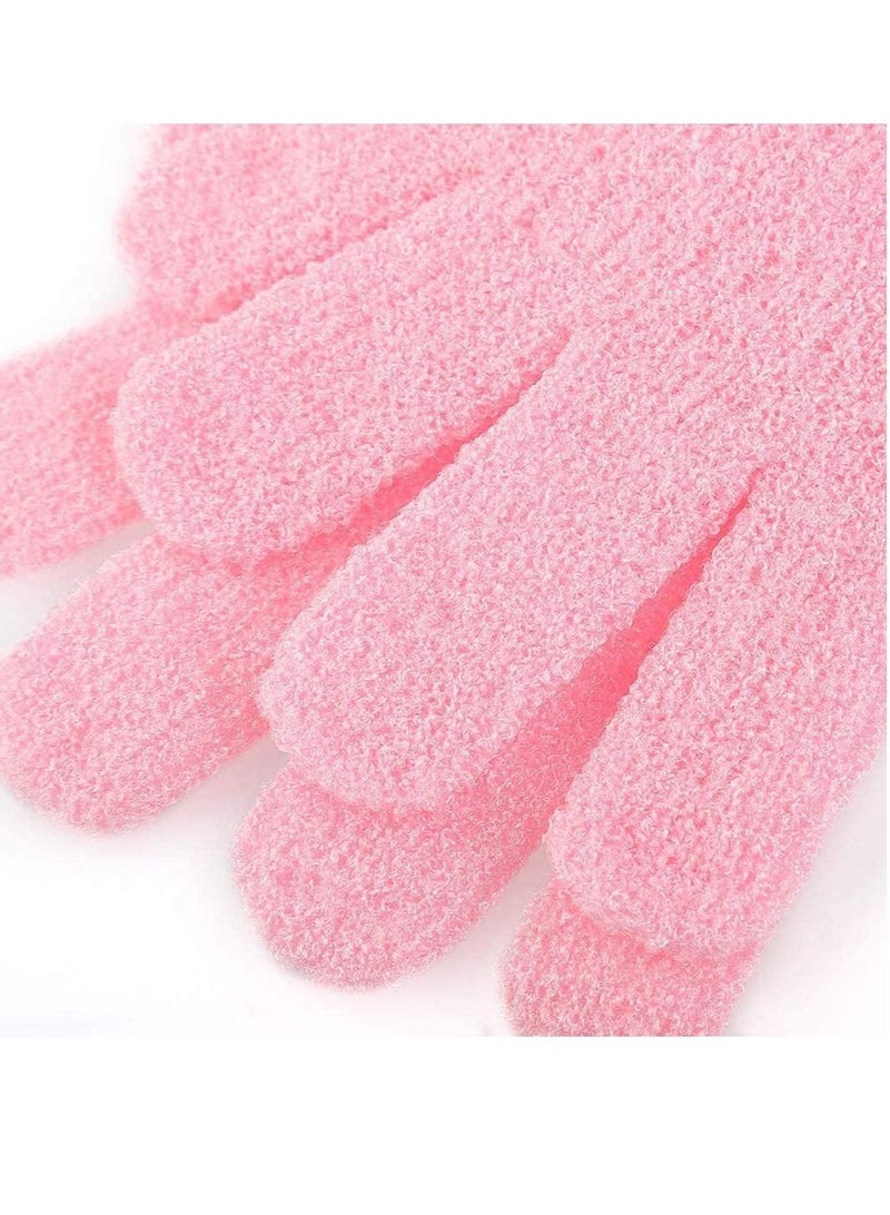 8 Pairs Double Sided Exfoliating Gloves Bath Shower Body Scrubbing 5 Colors - Image 5