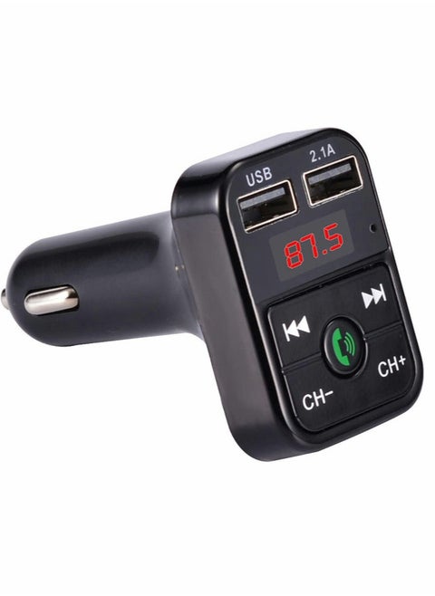 Bluetooth, Car Bluetooth, Transmitterfm Transmitter Wireless Bluetooth, Compatible Handsfree Mp3 Audio Music Player, Dual USB Radio Modulator Car Kit, 2.1A Charger (Black)