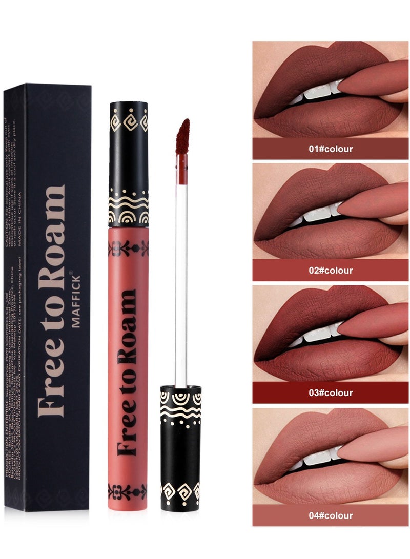 maffick Maffick Lip Glaze Liquid Lipstick: Long-lasting, Non-sticking, Waterproof Lip Gloss Set for Free Romantic Expression  - Image 2