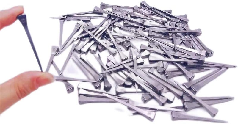 Zanyer 100pcs Steel 2 Inches E5 Horseshoe Nail Stainless Steel Horseshoe Tools for Horse Training Equestrian Sports - Image 1