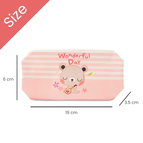 FINEMOE Polyurethane Set of 6 Assorted Kids Pencil Pouches, Perfect Birthday Return Gifts for Kids, Pouch for Girls, Boys, Unique Designs with Zip Closure, Essential for Classrooms & Events - Image 4