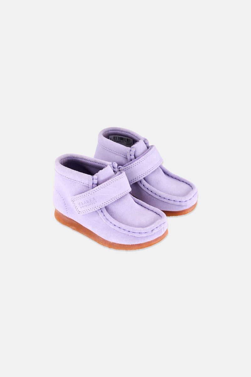 clarks Toddlers Girl Velcro Closure Casual Shoes, Lilac  - Image 1