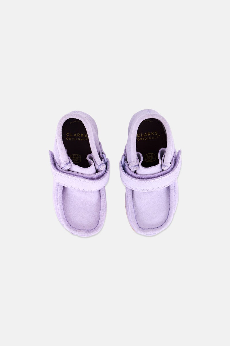 clarks Toddlers Girl Velcro Closure Casual Shoes, Lilac  - Image 2