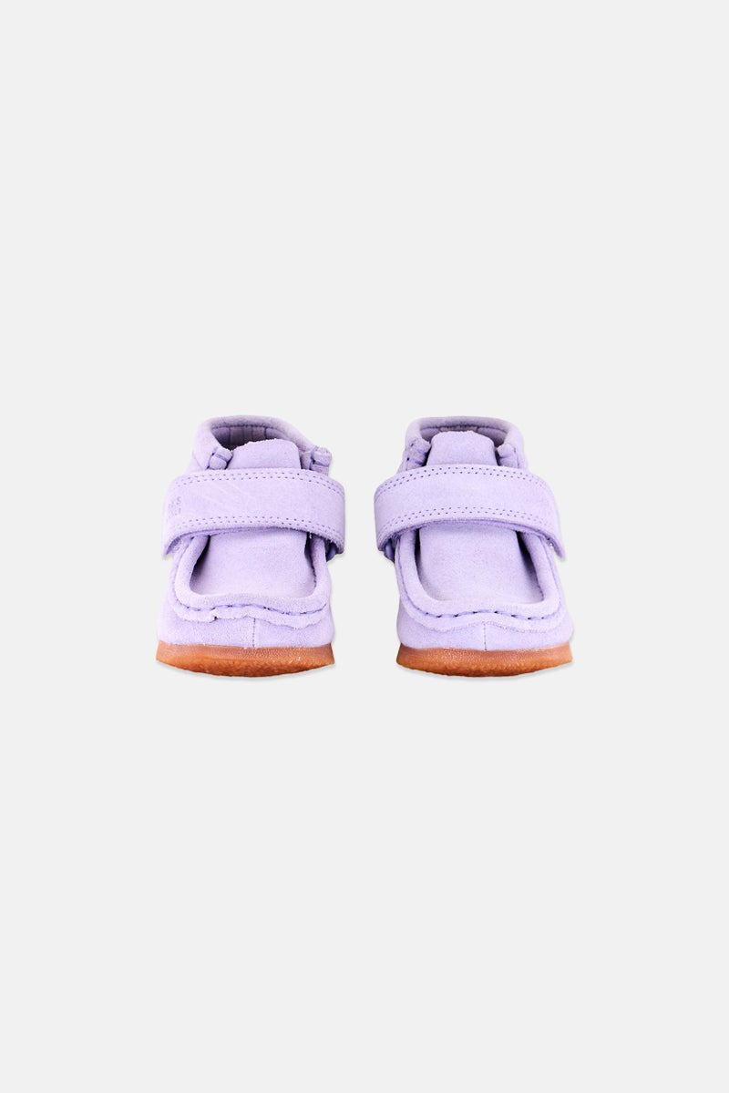 clarks Toddlers Girl Velcro Closure Casual Shoes, Lilac  - Image 4