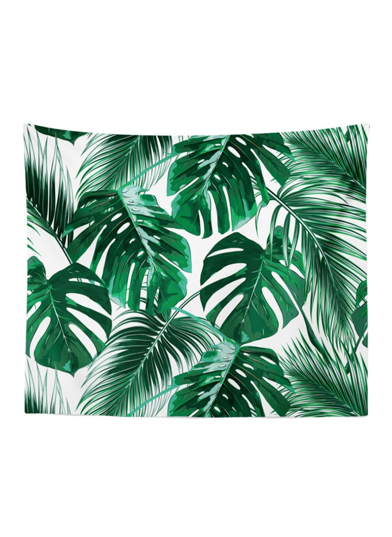 Excefore Tropical Green Palm Leaves Pattern Tapestry 3D Home Decorative Wide Wall Hanging Carpet Blanket for Bedroom Living Room Dorm Art Decor Home Accessories(150x130CM)  - Image 1