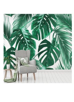 Excefore Tropical Green Palm Leaves Pattern Tapestry 3D Home Decorative Wide Wall Hanging Carpet Blanket for Bedroom Living Room Dorm Art Decor Home Accessories(150x130CM)  - Image 3