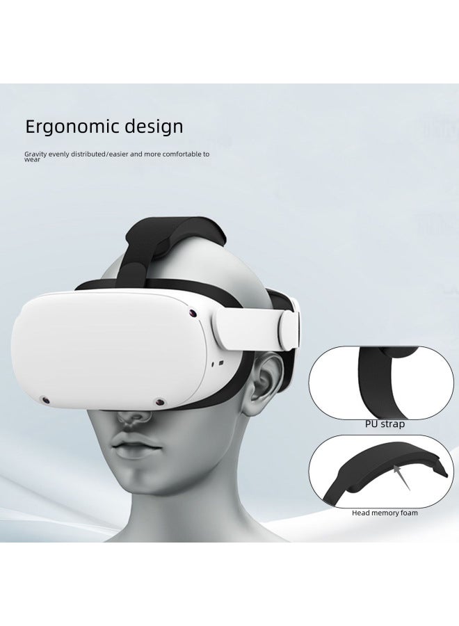 حمالة رأس قابلة للتعديل لـ Oculus Quest 2 - إكسسوارات ذكية مريحة للواقع الافتراضي بدون ضغط على الوجه - حصرية - Image 4