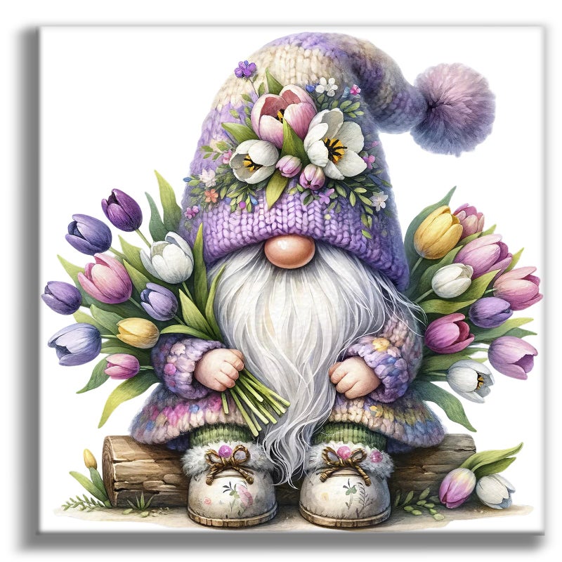Offito Gnome Diamond Art Kits for Adults 5D Gnome Diamond Painting Kits for Beginners DIY Full Drill Dots Gem Art Paint for Home Wall Decor 14 x 14 Inch - Image 3