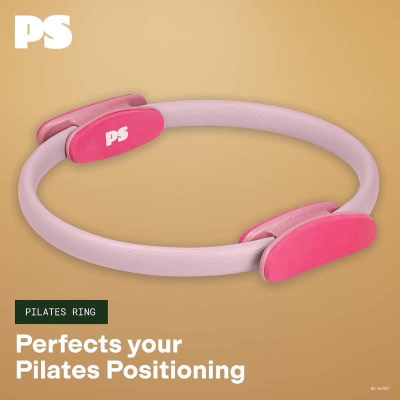 PopSugar Pilates Ring (15" Lilac/Berry), Dual-Grip Magic Circle Fitness Ring for Added Resistance, Tone, Sculpt & Strengthen Muscles, Pilates Ring Circle for Stretching & Home Gym Exercise - Image 5
