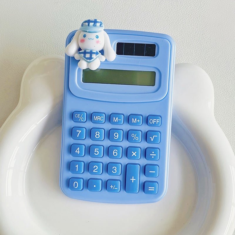 Calculator Cute Cartoon Large Creative Portable Student High Color Value Sound Computer Learning Stationery Supplies - Image 1