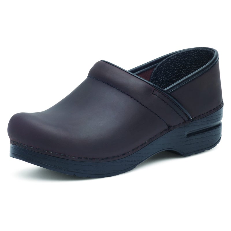 Dansko Womenâ€™s Professional Slip-On Clogs â€“Rocker Sole and Arch Support for Comfort-Ideal for Nursing, Food Service, Healthcare Antique Brown/Blk 6.5-7 M US - Image 1