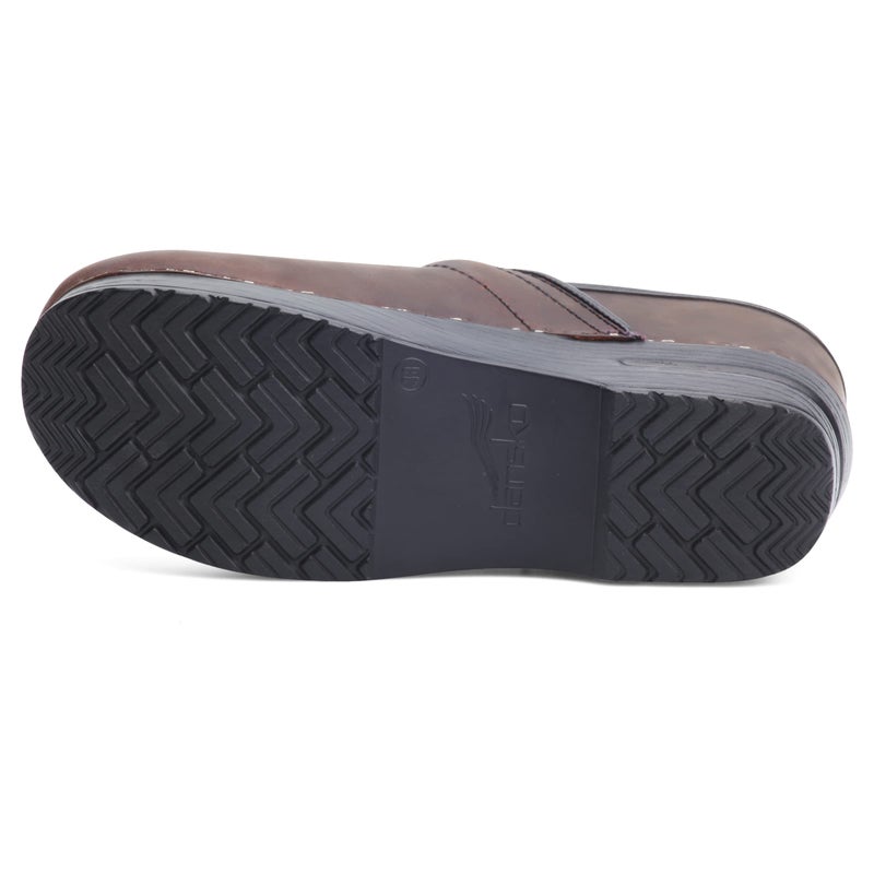 Dansko Womenâ€™s Professional Slip-On Clogs â€“Rocker Sole and Arch Support for Comfort-Ideal for Nursing, Food Service, Healthcare Antique Brown/Blk 6.5-7 M US - Image 3