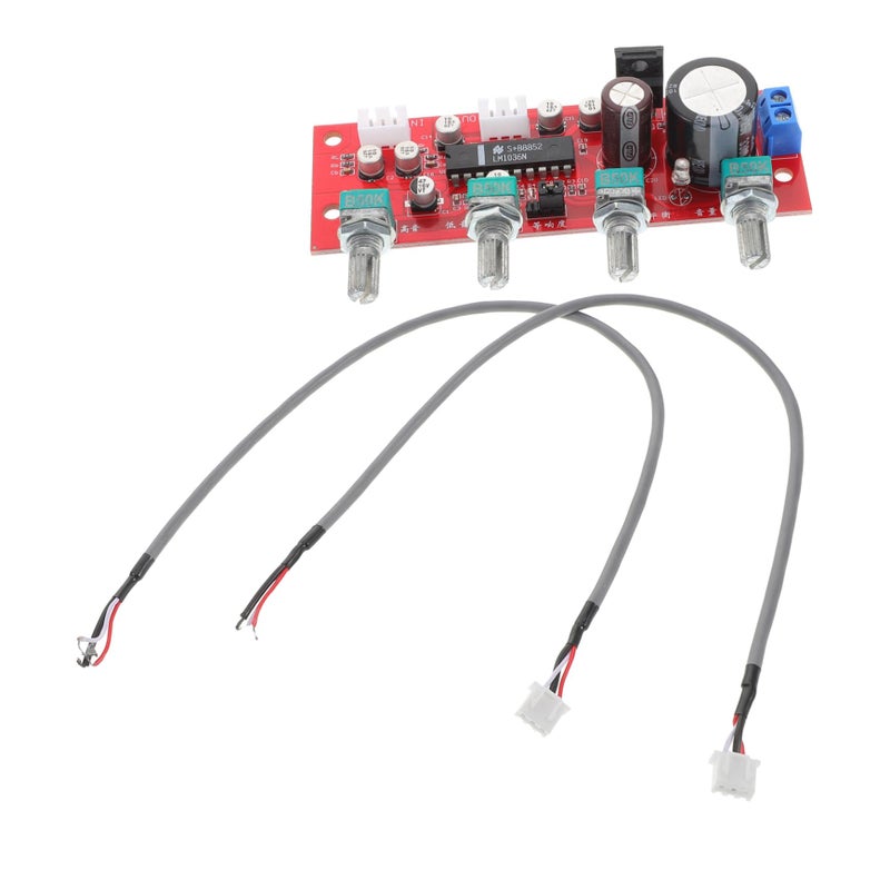 Stereo Audio Amplifier Board Module with Treble Bass Volume Tone Control Preamplifier Circuit - Image 2