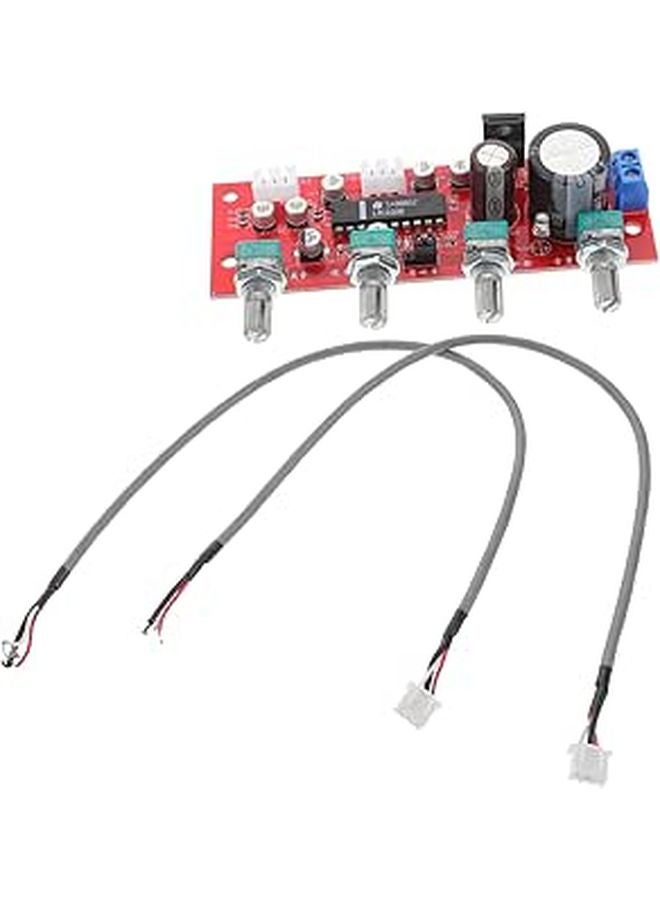 Stereo Audio Amplifier Board Module with Treble Bass Volume Tone Control Preamplifier Circuit - Image 1