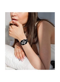 YOMNA YOMNA Magnetic Metal Milanese Loop Band Compatible with Apple Watch Band 42mm 44mm 45mm 49mm, Adjustable Stainless Steel Mesh Strap Replacement for iWatch Series Ultra SE 8 7 6 5 4 3 2 1- Black  - Image 5