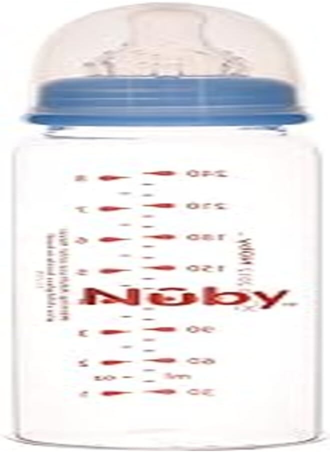 Nuby - Nuby 1179 Glass Nurser Bottle, Blue - Image 1