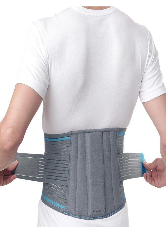 Caresome Contoured Adjustable Lumbo Support Pain Relief Orthopedic Sacral Belt with Double Strapping Waist Wrap Lower Back Pain Sprain Strain Injury Recovery For Men And Women - XL - Image 1