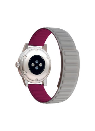 Magnetic Watch Band Universal Silicone Magnetic Adsorption Loop Replacement Strap Watchband 20mm Waterproof and Scratch Resistant For Samsung and Jiaming Smart Watch Grey/Roseo - pzsku/ZA30CF5E79A9F3F72E510Z/45/_/1698114798/39c5c89f-4cd9-48a0-b247-06e8a16c6c21