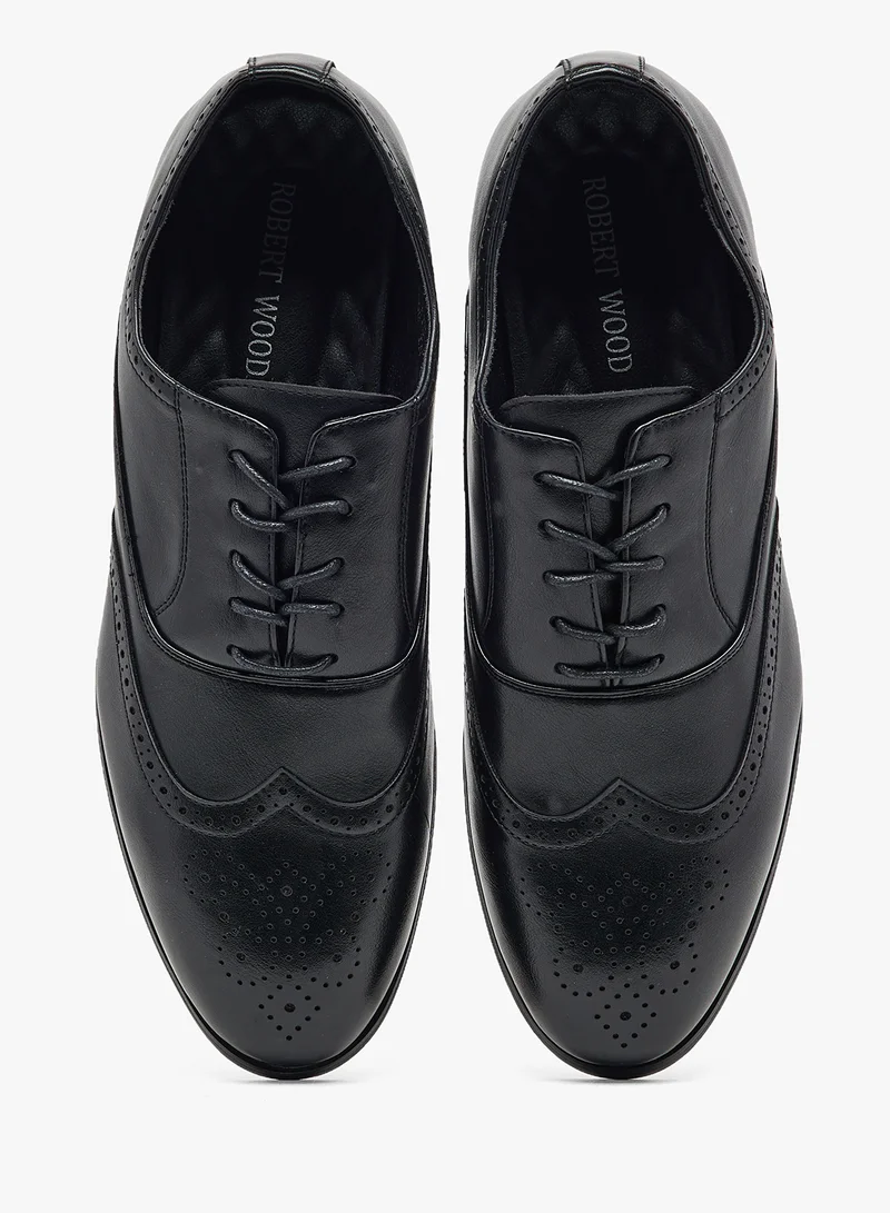 Robert Wood Brogue Details Formal Lace Ups