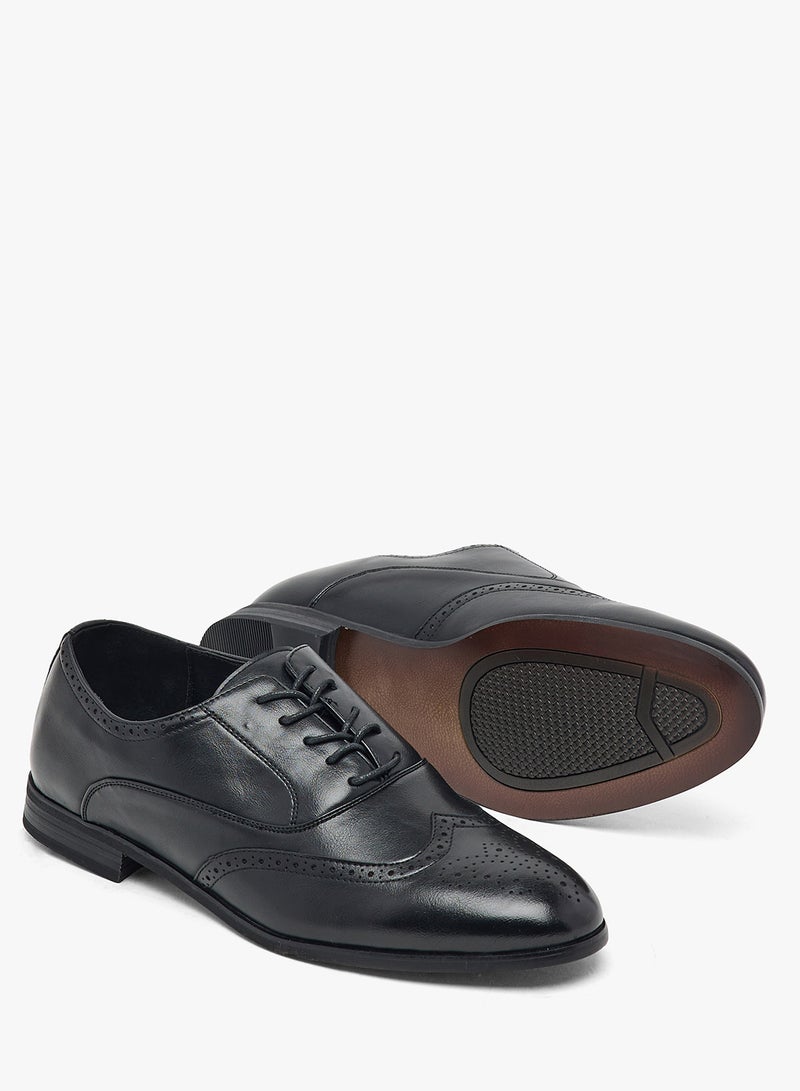 Robert Wood Brogue Details Formal Lace Ups - Image 3