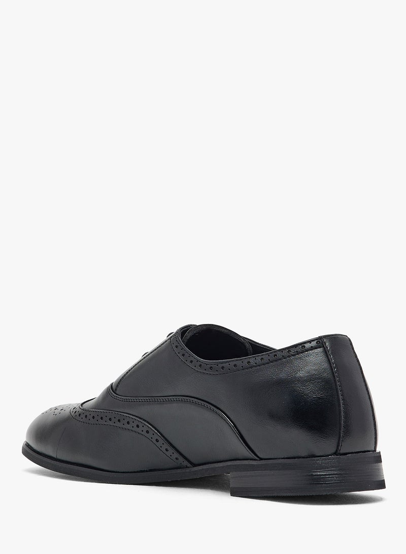 Robert Wood Brogue Details Formal Lace Ups - Image 2