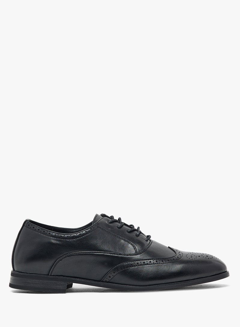 Robert Wood Brogue Details Formal Lace Ups - Image 1