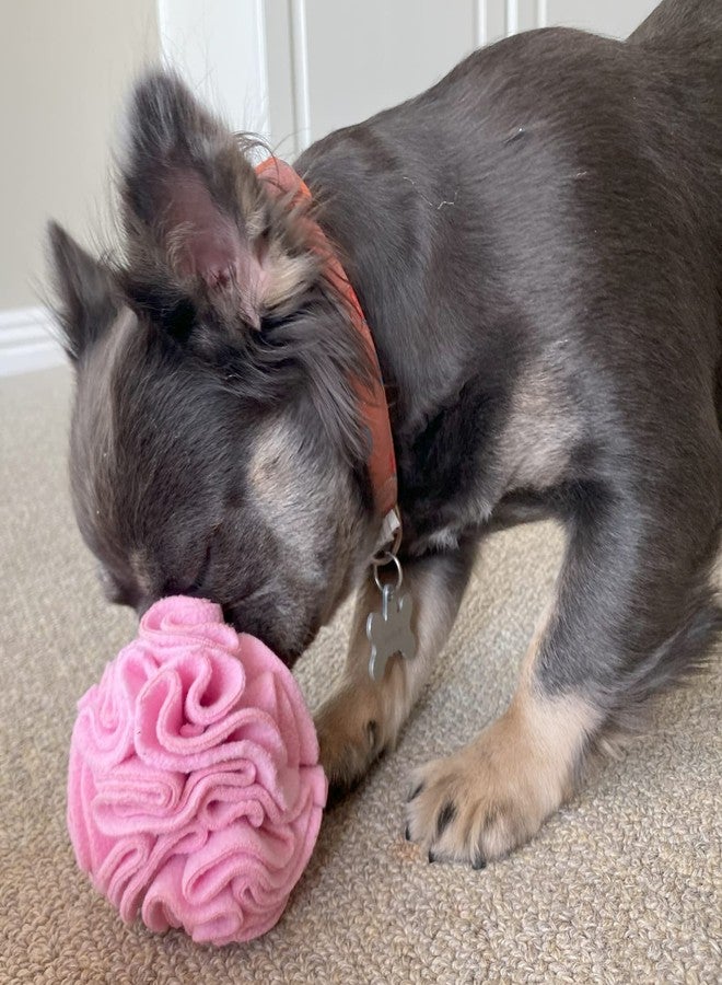 Glory To Dog Puppy and Small Breed Snuffle Interactive Foraging Dog Puzzle Ball Toy Pink - Image 5