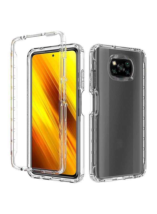 Case For Xiaomi Poco X3 NFC High Transparency Two-color Gradual Change PC+TPU Phone Case