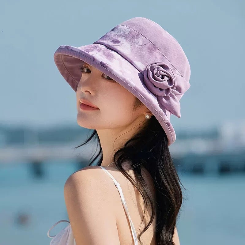 Elderly Bucket Hat Ruffle Edge Sun Protection Cotton Fabric - Image 4