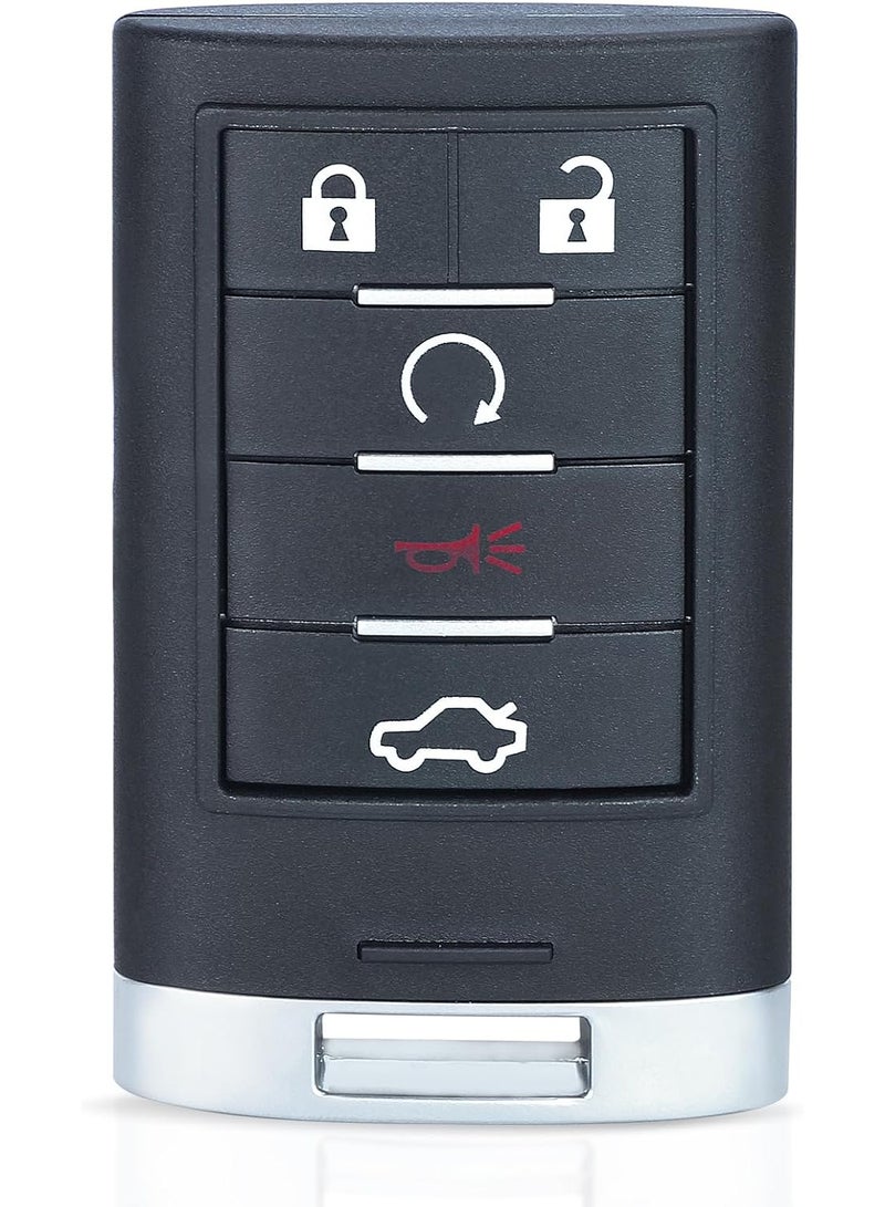 Keyecu Replacement Smart Remote Key Fob 5 Button for Cadillac STS CTS 2008-2013 - Image 1