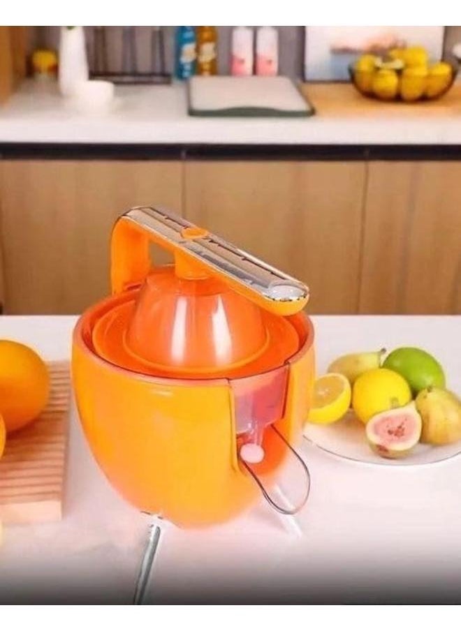 Executive LLC Electric Citrus Juicer Powerful 300W Orange Juice Maker with Handle Dishwasher Safe Easy-to-Clean Plug-Play One-Handed Juice Squeezer(Yellow)  - Image 2