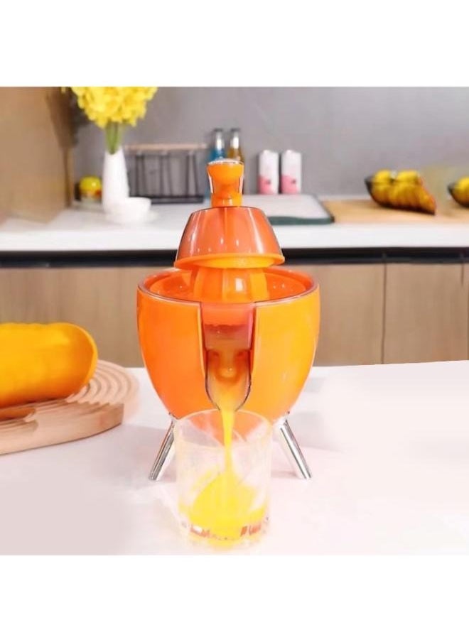 Executive LLC Electric Citrus Juicer Powerful 300W Orange Juice Maker with Handle Dishwasher Safe Easy-to-Clean Plug-Play One-Handed Juice Squeezer(Yellow)  - Image 3