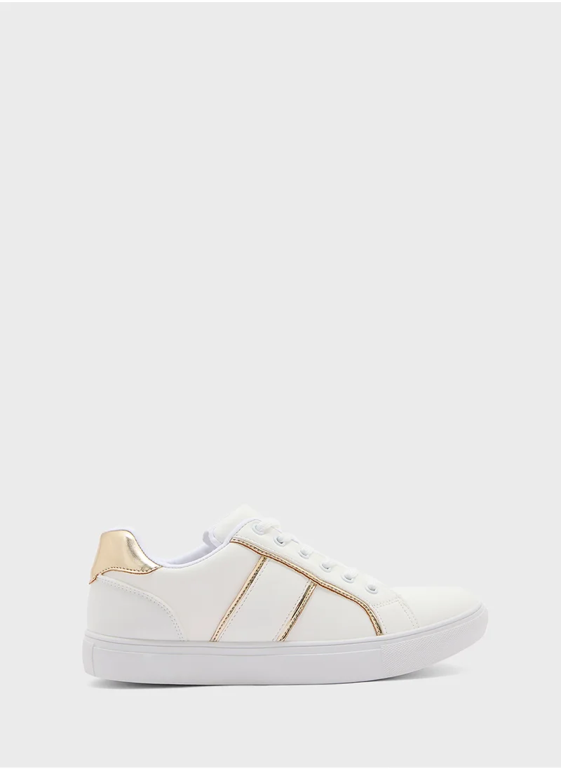 Ginger Contrast Color Panel Sneakers