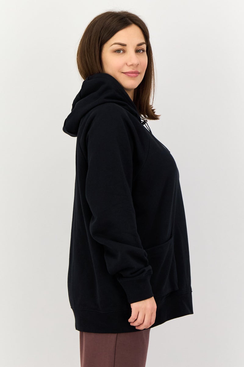 Nike Women Oversized Fit Long Sleeve Outdoor Hoodie, Black - Image 2