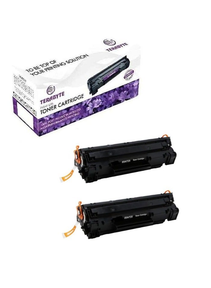 Terabyte CE285A (85A) Toner Cartridge for LaserJet P1102 MFP M1132 and M1212 series Printers CE285A PACK OF 2 - Image 1