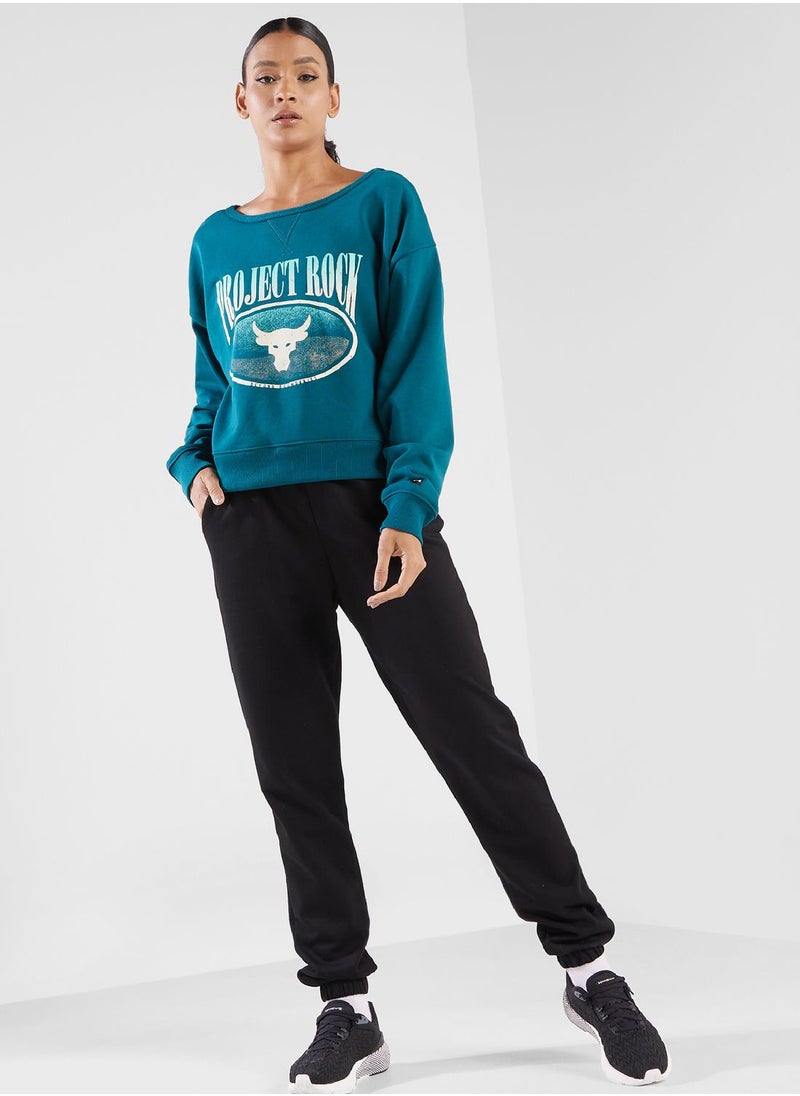 UNDER ARMOUR - Project Rock Terry Long Sleeve Sweatshirt - Image 1