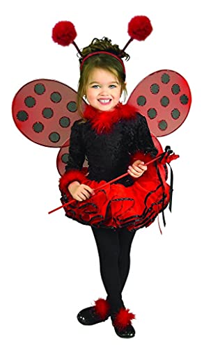 Rubies Rubie's girls Deluxe Toddler Ladybug Costume, One Color, Small - Image 1