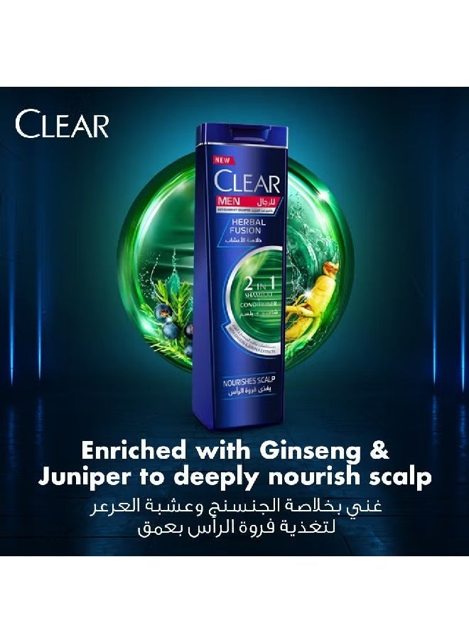 CLEAR Men 2 In 1 Shampoo and Conditioner For Hair Fall 360ml - Image 3