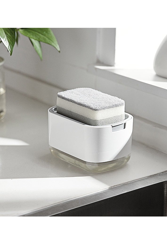 Generic - Soap Dispenser for Kitchen and Sponge Holder 2-in-1, Upgraded Quick-Dry Design, 1PC Sponge Included - Image 1