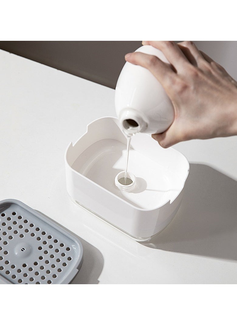 Generic - Soap Dispenser for Kitchen and Sponge Holder 2-in-1, Upgraded Quick-Dry Design, 1PC Sponge Included - Image 1