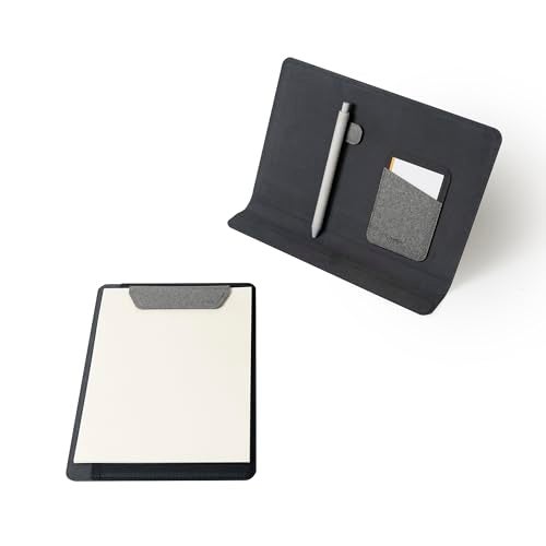 LHiDS Creative Folio Lite 2.0 with Stand, Business Portfolio Resume, 3-in-1 Padfolio with Magnetic Accessories, Work as Notebook Cover, Clipboard, Organizing Board for Home and Office (Gray, A5) - Image 1