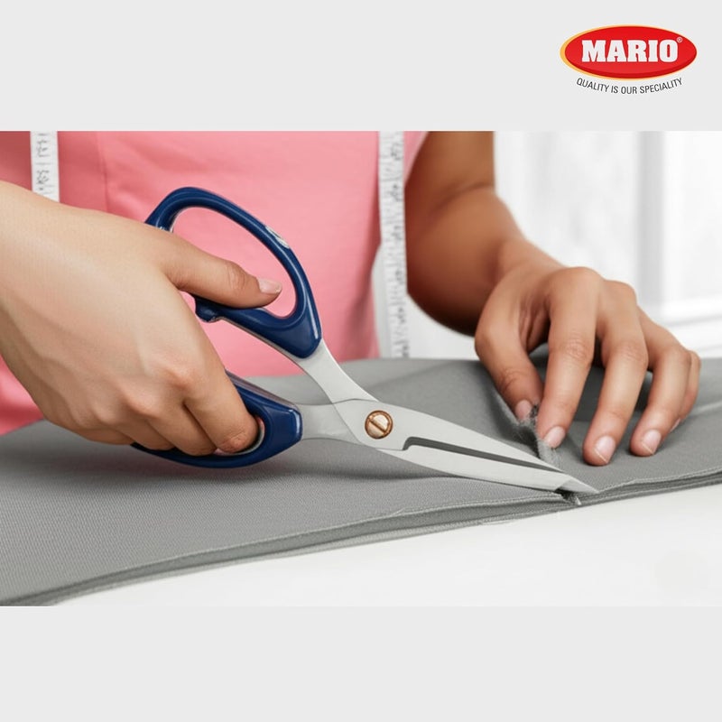 Mario Tailoring Scissors – Multipurpose Stainless Steel Cutting Scissors – Sharp Blade with Comfortable Grip – Ideal for Sewing, Fabric & Craft – MS 72 - Image 2