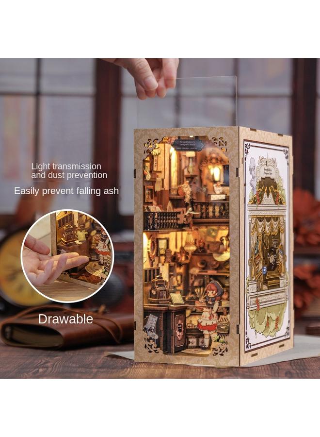 Bluejw Magic Pharmacist DIY Wooden 3D Handmade Assembled Book Stand Model Building Toy Gift - Image 4