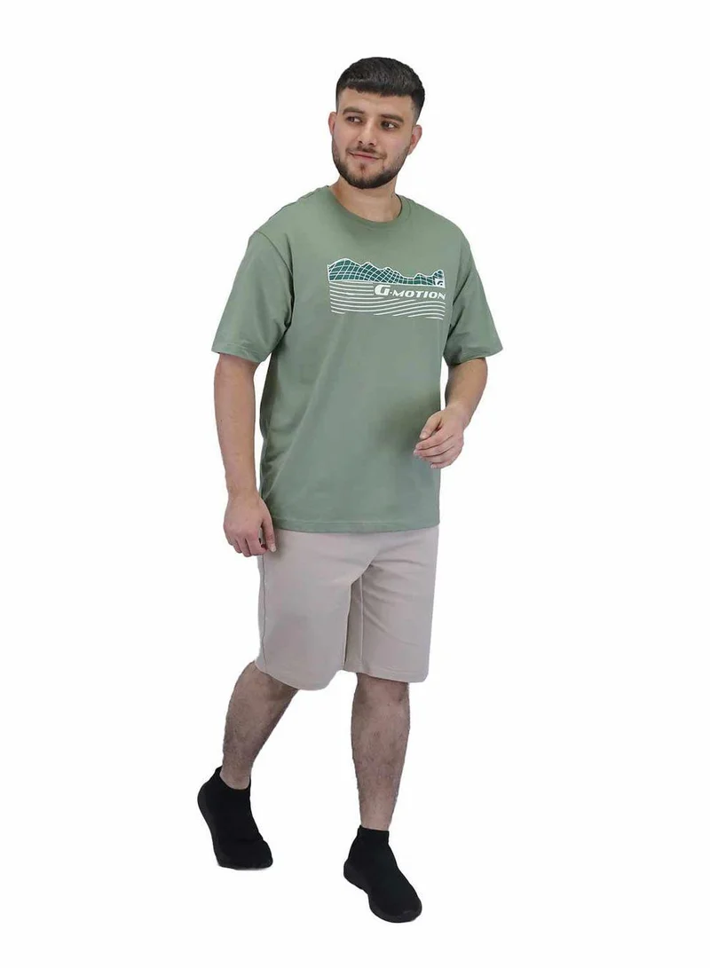 GIORDANO Men's G-Motion Sorona Printed Tee