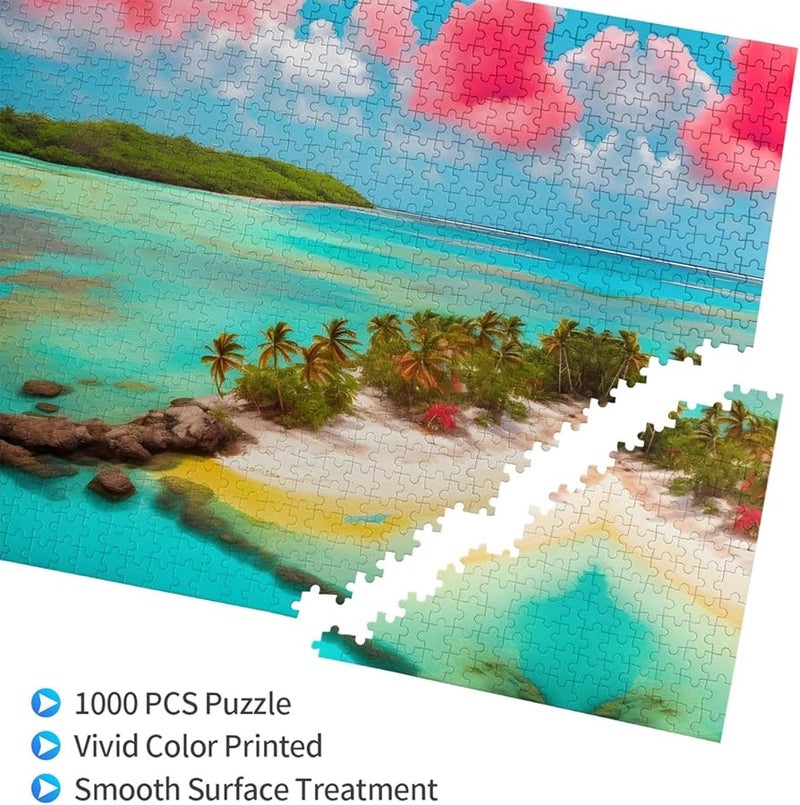 Phayah Caribbean Scenery 1000 Piece Jigsaw Puzzle For Adults Home Decor 29 5 X 19 7 Inches - Image 3