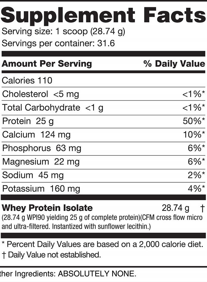 NutraBio Whey Protein Isolate Supplement – 25g of Protein Per Scoop with Complete Amino Acid Profile - Soy and Gluten Free Protein Powder - Zero Fillers and Non-GMO - Raw Unflavored - 2 Lbs - Image 2